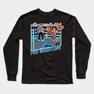 pro wrestling neon color Long Sleeve T-Shirt